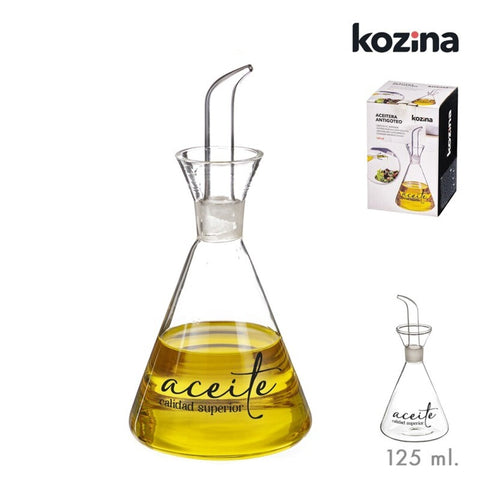 Aceitera de Cristal Antigoteo 125ml Vintage ''Calidad Superior''