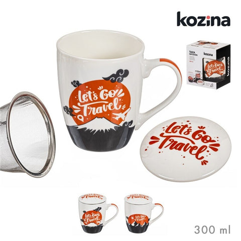 Taza de Infusión con Filtro 300ml Travel 2 modelos