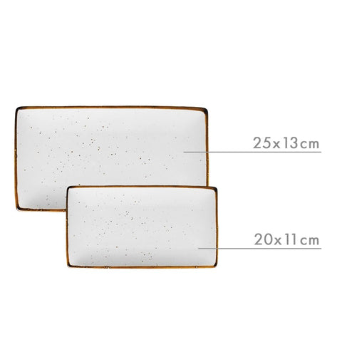 Plato Rectangular Akiko 25x13x1,5cm