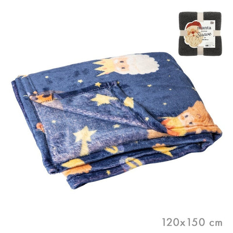 Manta Polar Navidad 120x150cm Reyes