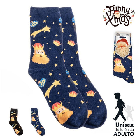 Calcetines Adulto Talla Única Reyes