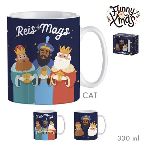 Taza Mug Reis Mags Català Caja Regalo