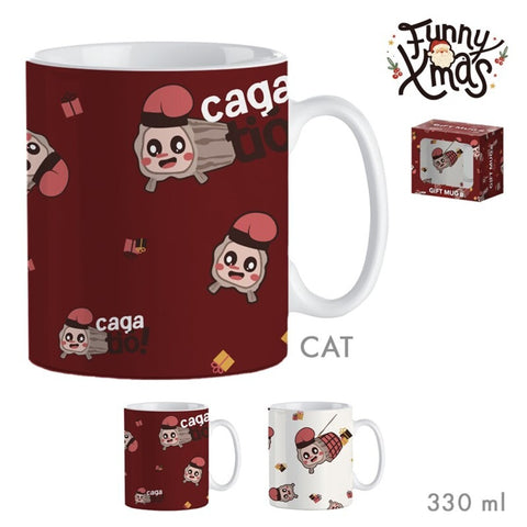 Taza Mug Caga Tió de Nadal Català Caja Regalo