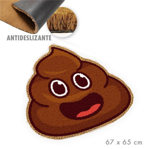 Felpudo Forma Caca Emogi 67x65cm