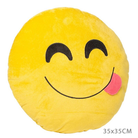 Cojín Emogi Sonriente Lengua 35x35cm