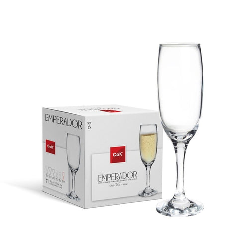 Pack 6 Copas Emperador Flute 21,5cl