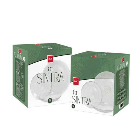 Vajilla Vidrio 12 Piezas Sintra
