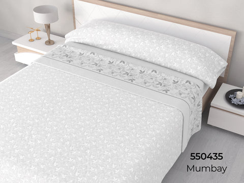 Juego de Sábanas Franela Mumbay Cama 150cm