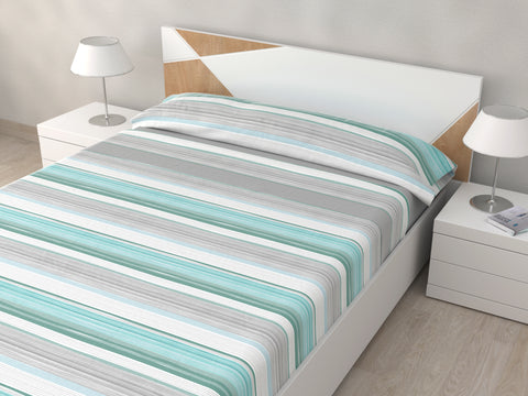 Juego de Sábanas cama 150cm Microfibra Lince Calma Gris