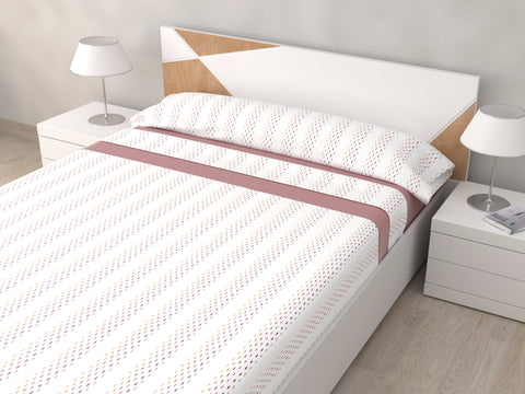 Juego de Sábanas cama 150cm Microfibra Lince Eclipse Rosa