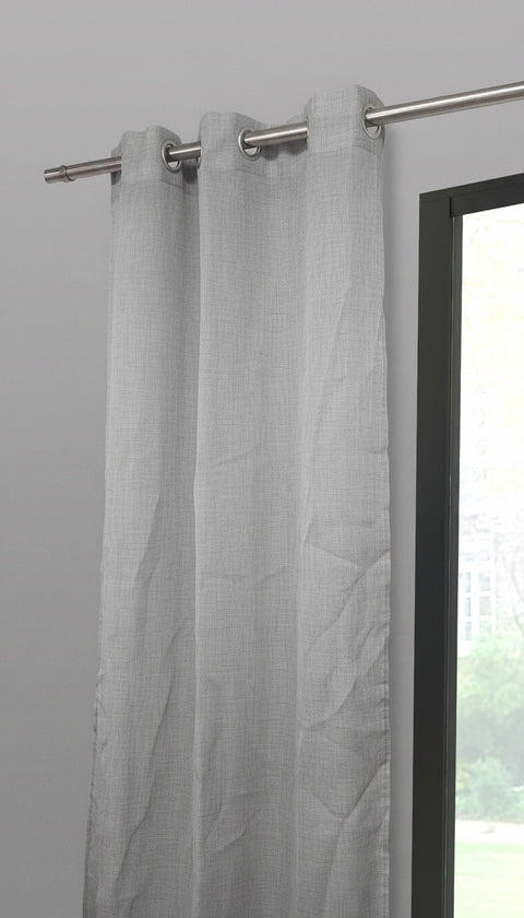 Cortina Visillo Bordado 140x260cm Arzan Blanco