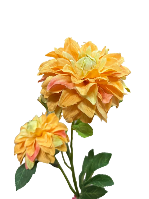 Rama Flor Zinnia Mini Amarillo 53cm