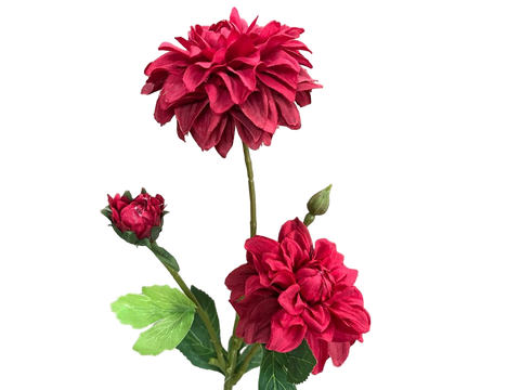Rama Flor Zinnia Mini Rojo 50cm