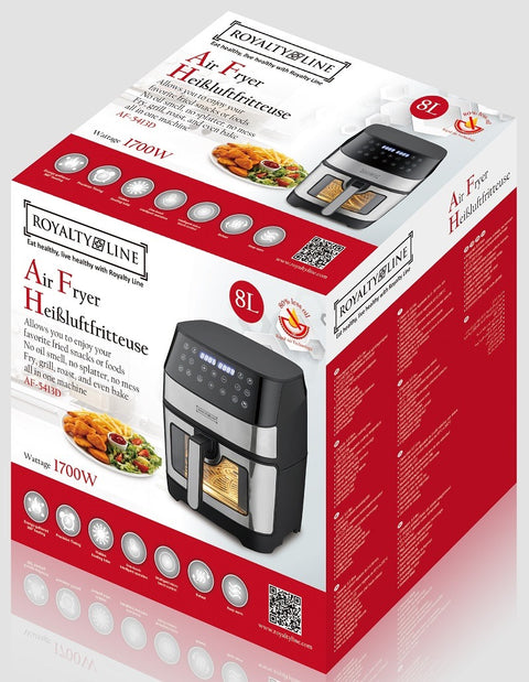 Freidora de Aire 8 Litros Royalty Line 1700W