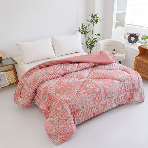 Edredón Estampado 150cm (240x260cm) Rosa