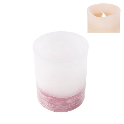 Vela Rosa Led dcasa