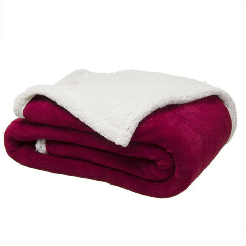 Manta 180x240cm Polar Doble Faz Rojo