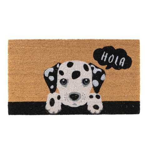 Felpudo de Animales 40x70cm Perro Dalmata ''Hola''