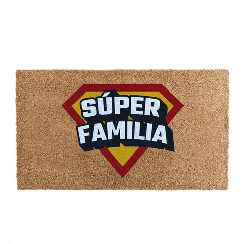 Felpudo Original 40x70cm Superheroes ''Súper Familia''