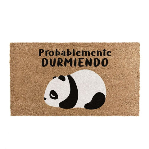 Felpudo Oso Panda 40x70cm ''Probablemente Durmiendo''