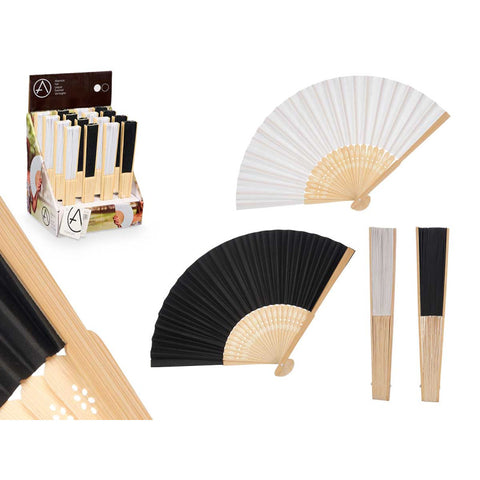 Ventall assortit 2 colors Blanc o Negre
