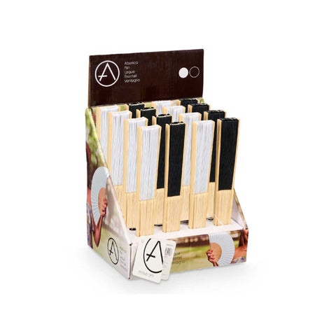Ventall assortit 2 colors Blanc o Negre