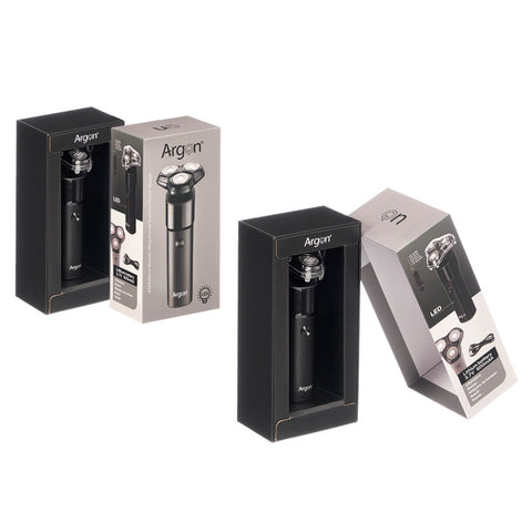 Afeitadora 3 Cabezales Forma Negra 500MAH USB Argón