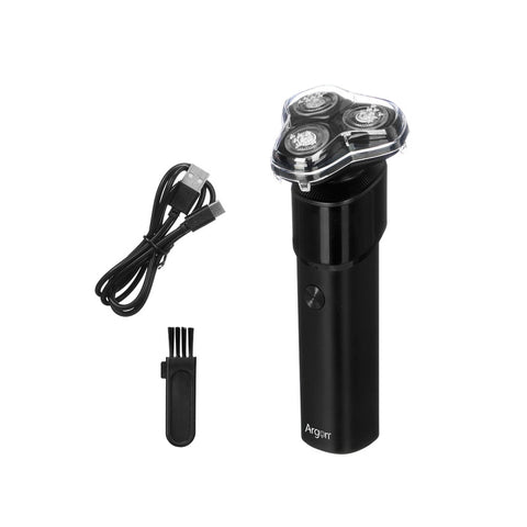 Afeitadora 3 Cabezales Forma Negra 500MAH USB Argón