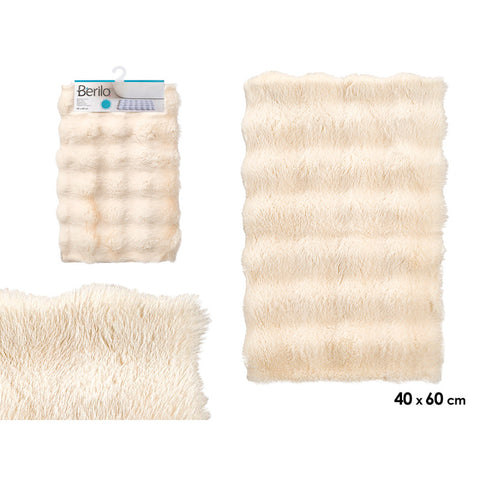 Alfombra de Pelo Relieve 40x60cm Beige