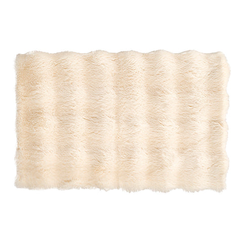 Alfombra de Pelo Relieve 40x60cm Beige