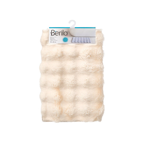 Alfombra de Pelo Relieve 40x60cm Beige