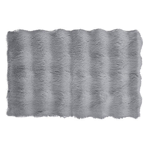 Alfombra de Pelo Relieve 40x60cm Gris