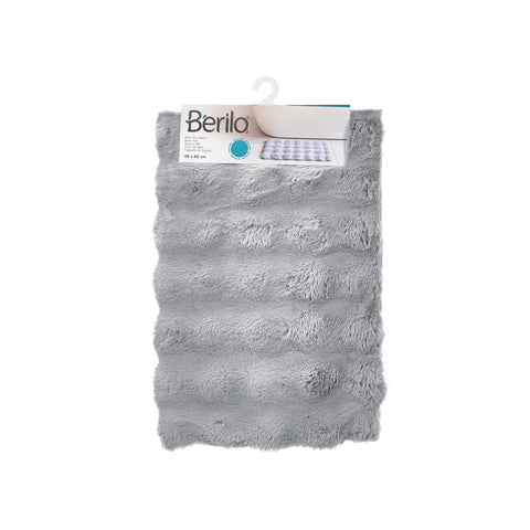 Alfombra de Pelo Relieve 40x60cm Gris