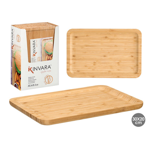 Bandeja Rectangular Bambú 30,2x19,7cm
