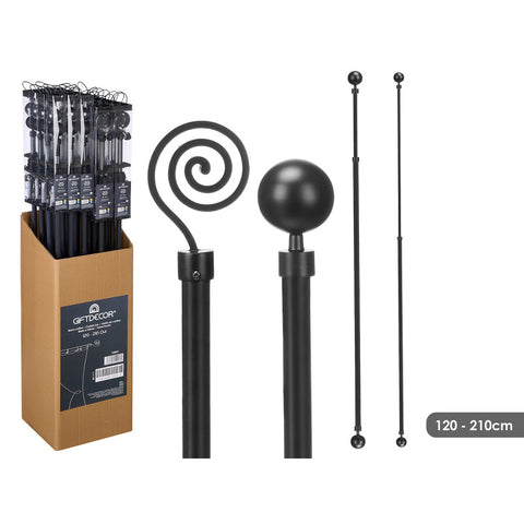 Barra de Cortina Surt 2 120x210cm Negro