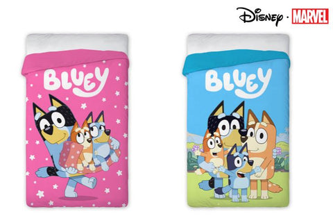 Edredon Bluey 160x250cm cama Individual Disney 2 Colores a Escoger