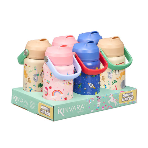 Botella Infantil Asa 380ml surtido 3 diseños