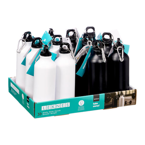Botella Mosquetón 500ml surtido 2 colores