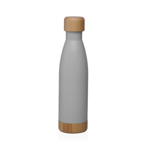 Botella Termo 500ml Acero Inoxidable Gris Mate