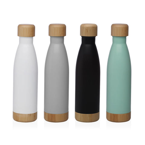 Botella Termo 500ml Acero Inoxidable Gris Mate