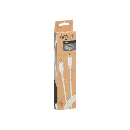 Cable C a C Blanc 2m