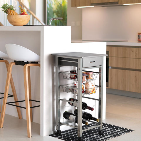 Carro de Cocina Gris 40cm Versa