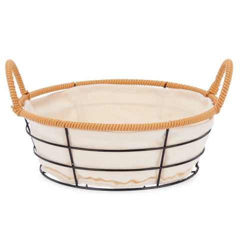 Cesta Asas Metal Redonda