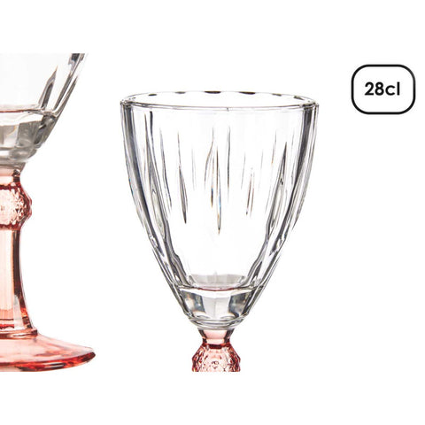 Pack 6 Copas de Vino color Salmón 275ml