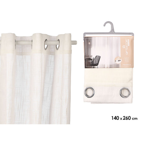 Cortina Blanca Rayas 140x260cm