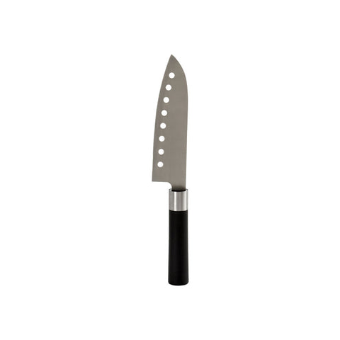 Cuchillo Agujeros Acero Mango Negro