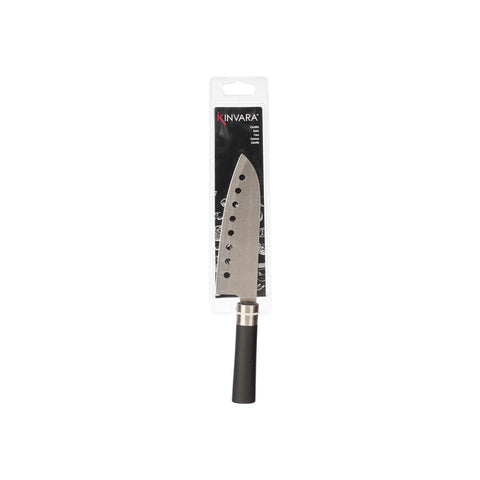 Cuchillo Agujeros Acero Mango Negro
