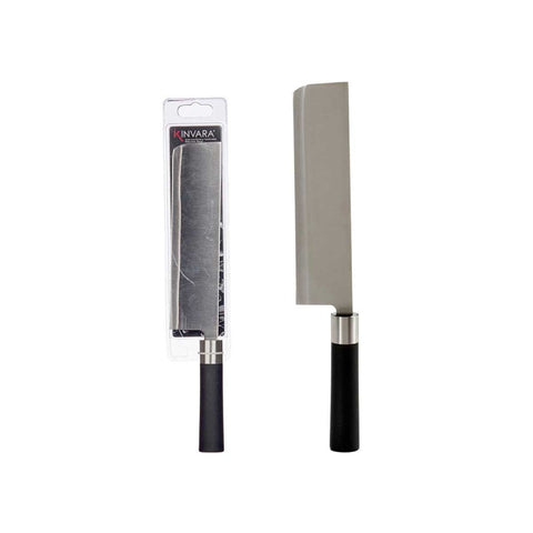Cuchillo Hacha Acero Mango Negro
