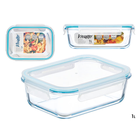 Fiambrera Borosilicato Hermética 1000ml