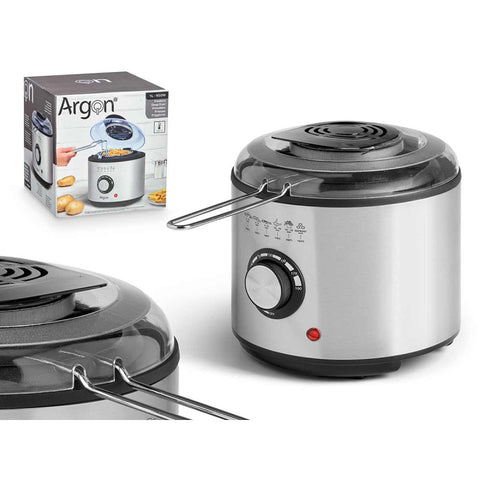 Freidora Redonda Acero 950W 1000ml Argón